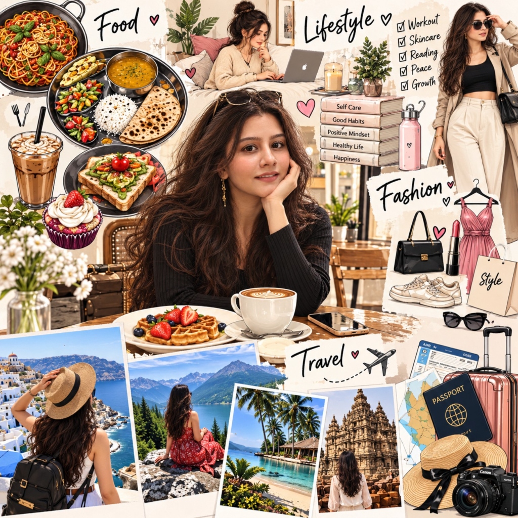 Priyanka Pedgaonkar creative visual collage - Food, Lifestyle, Fashion, Travel